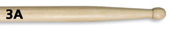 Vic Firth 3A Wood Tip Hickory Drumstick